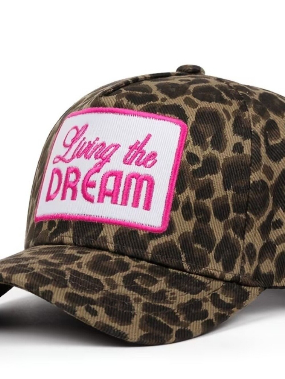 LIVING the Dream Baseball Cap with Pink Patch